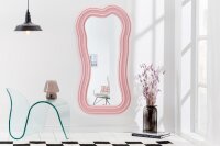 Wand Spiegel Rosa H: 100 cm asymmetrisches Design