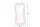 Wand Spiegel Rosa H: 100 cm asymmetrisches Design