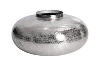 Dekovase Metall in Silber Ø 35 cm Orientalisch...