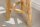 Hocker Teakholz Natur B: 30 cm Dreibein Landhaus