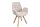 Chaise de salle à manger Bouclé Bois en Beige Naturel Scandinave
