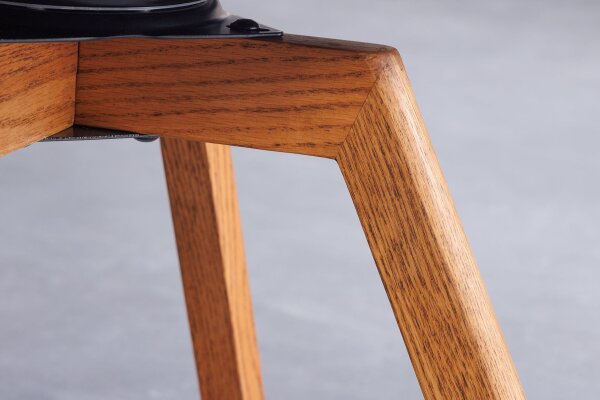 Chaise de salle à manger Gris Scandinave en bois bouclé