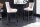 Barhocker mit Lehne in Beige Schwarz Chesterfield Stoff Holz