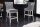 Chaise de bar avec dossier velours acier inoxydable gris argent Chesterfield