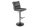 Chaise de bar réglable en hauteur Cordon Métal Gris Noir pivotant