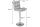 Chaise de bar pivotante réglable en hauteur velours métal jaune noir