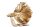 Statue décorative en polyrésine en or Poisson combattant H : 36 cm