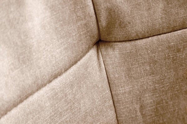 Schreibtischstuhl höhenverstellbar Samtbezug in Creme Beige