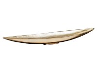 Dekoschale länglich 82 cm lang aus Metall in Gold...
