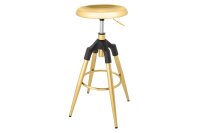Tabouret de bar r&eacute;glable en hauteur m&eacute;tal...