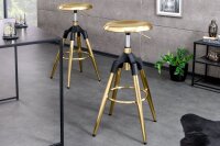 Tabouret de bar réglable en hauteur métal...