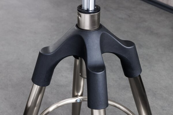 Tresenstuhl ohne Lehne höhenverstellbar Metall in Silber