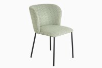 Chaise de salle &agrave; manger Boucl&eacute; en vert...