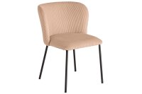 Chaise de salle &agrave; manger Cordon M&eacute;tal Rose...