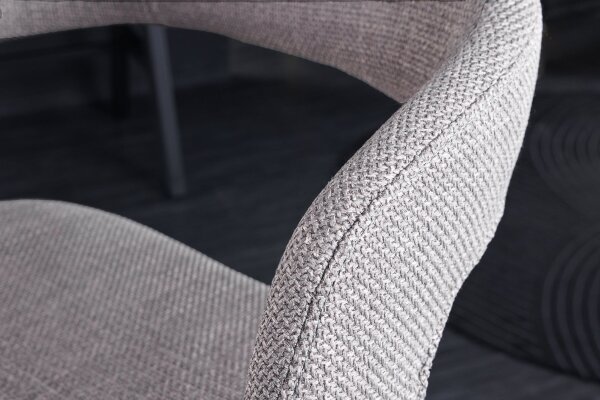 Tresenstuhl mit Lehne höhenverstellbar Stoff Holzfurnier Metall