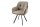 Chaise de bureau sans roulettes en tissu métal taupe noir