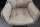 Chaise de bureau sans roulettes en tissu métal taupe noir