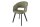 Chaise de salle à manger Tissu Métal avec accoudoirs Vert Noir