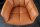 Drehstuhl Leder Metall B: 65 cm ohne Rollen in Cognac Schwarz