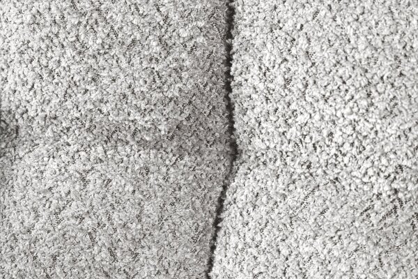 Bürostuhl ohne Rollen Grau Schwarz Bouclé Metall Retro