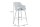 Chaise de bar noir or en velours métal rétro design