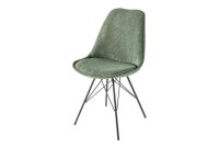Chaise de salle à manger sans accoudoirs Velours...
