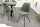 Chaise de salle à manger sans accoudoirs Velours côtelé métal vert noir