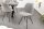 Chaise de salle à manger Cordon Métal en Gris Noir Haricot Accoudoir