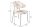 Chaise de salle à manger velours métal crème beige noir NOAH