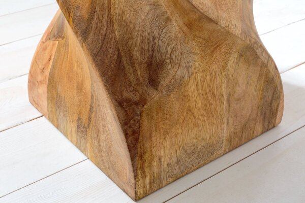 Beistelltisch Mangoholz H: 45 cm Handarbeit massiv