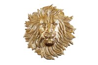 Décoration murale en or Tête de lion H : 58...