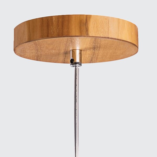 Hängelampe Holz Furnier Teak B: 20 cm E27 Modern