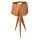 Lampe de table tripode en teck plaqué bois 62 cm de haut E27