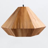 Lampe à suspendre Placage de teck L : 34,5 cm E27...