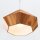 Hängelampe Teakholzfurnier B: 34,5 cm E27 modernes Design