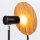 Tischlampe Metall Teakholz Furnier 46 cm hoch Modern