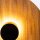 Tischlampe Metall Teakholz Furnier 46 cm hoch Modern