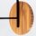 Wandleuchte Metall Teak Holz Furnier GU10 50 cm hoch
