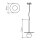 Suspension verre plaqué teck Ø 40 cm E27 Moderne