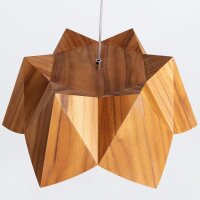 Extraordinaire lampe à suspendre bois...