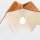 Extraordinaire lampe à suspendre bois plaqué teck L : 46 cm E27