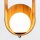 Wandleuchte Glas Teakholz Furnier E27 H: 52,5 cm blendarm