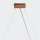 Suspension Moderne L : 85 cm Placage teck bois verre 3x E27
