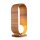 Lampe de table en bois plaqué teck verre 54 cm de haut E27 Moderne