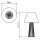 Tischlampe Stoff Teak Holz Furnier Stoff 66 cm E27