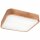 Deckenlampe klein eckig B: 45 cm Holz Metall für 4x E27