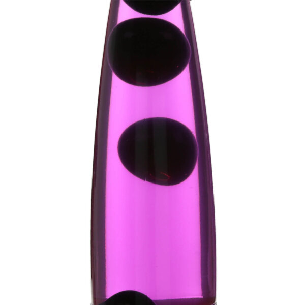 Deko Lavalampe Rosa Schwarz 42 cm Retro JENNY