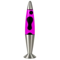 Lampe à Lave Déco Rose Noir 42 cm...