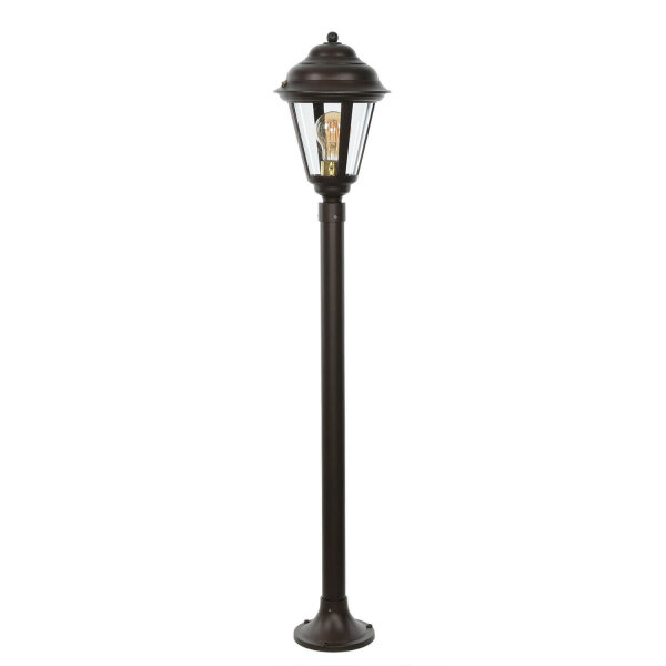 Stehlampe Garten 100 cm Messing Rostbraun Rustikal
