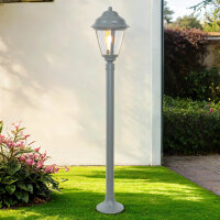 Wegeleuchte Messing in Grau 100 cm E27 Rustikal E27